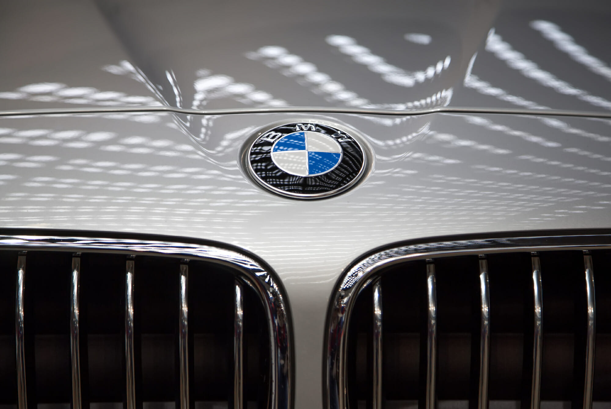 Close Up of BMW Grille - Vehicle History