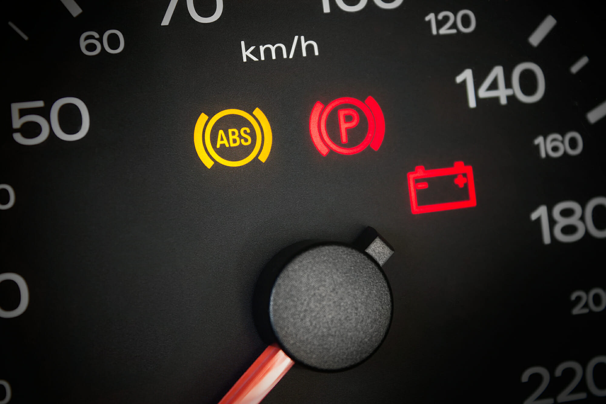 ABS Light On The Car Dashboard