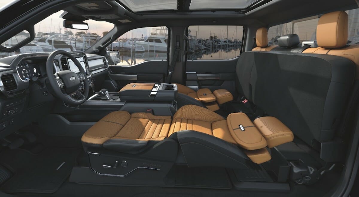 Ford F-150 Max Recline Seats - Photo by Ford
