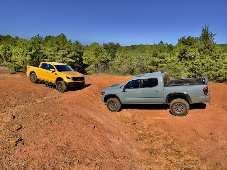 2021 Ford Ranger Tremor and 2021 Toyota Tacoma TRD Pro - Photo by GT: Garage Talk