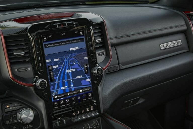 2019 Ram 1500 Uconnect 12-inch touchscreen