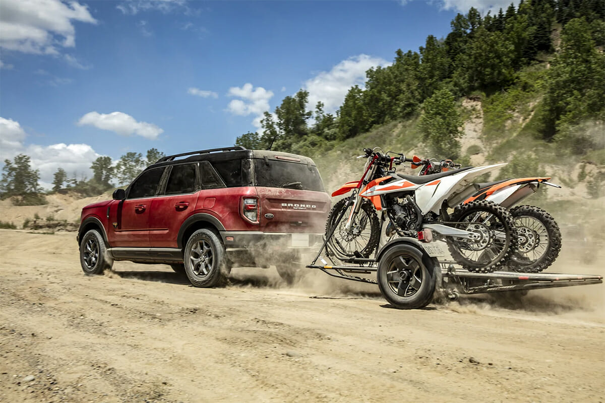 2021 Ford Bronco Sport Towing Trailer - Photo by Ford