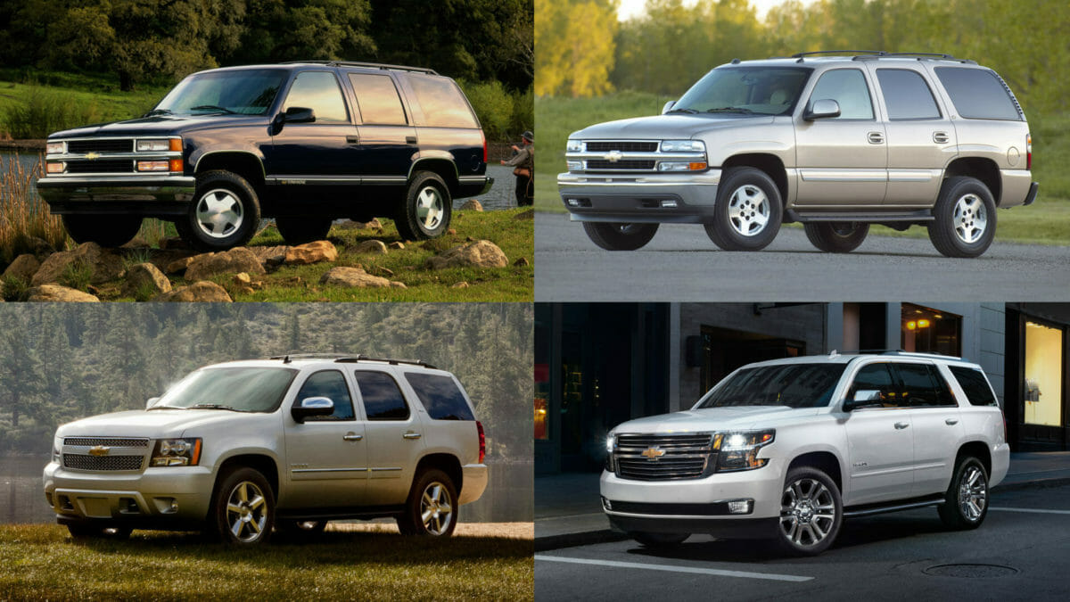 The first four generations of Chevrolet Tahoe - Photo by Chevrolet