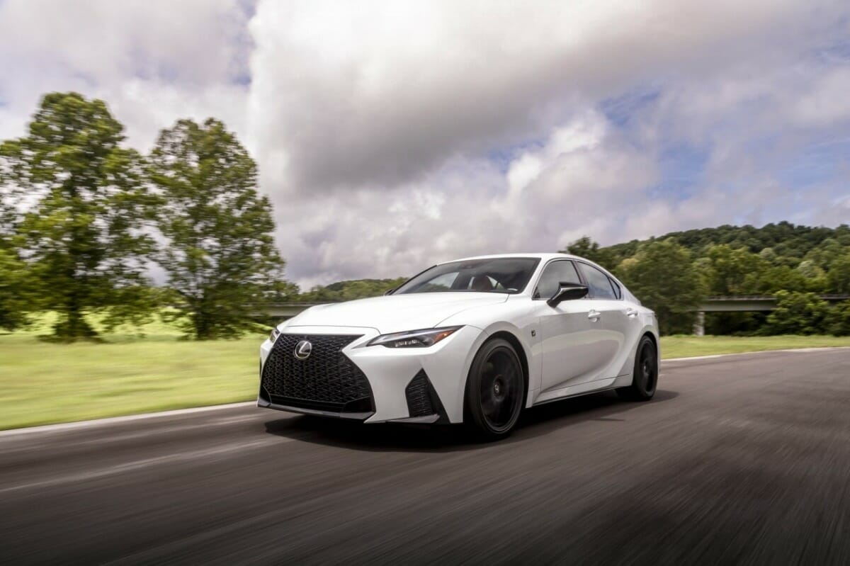 White Lexus IS350 F Sport in motion - Vehicle History