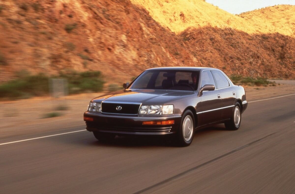 1993 Lexus LS400 in motion on country road - Vehicle History